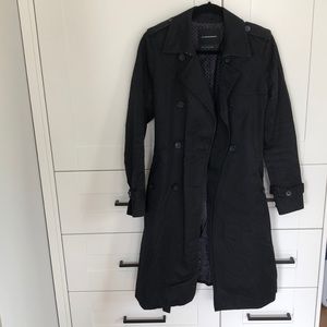Club Monaco black trench coat - size M